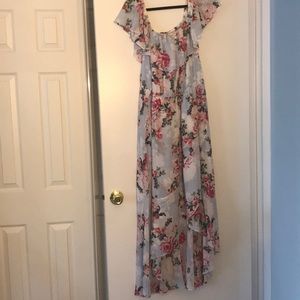 Hi-lo maxi dress